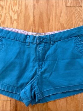 Arizona Jean Company Teal High-Waist Cotton Shorts